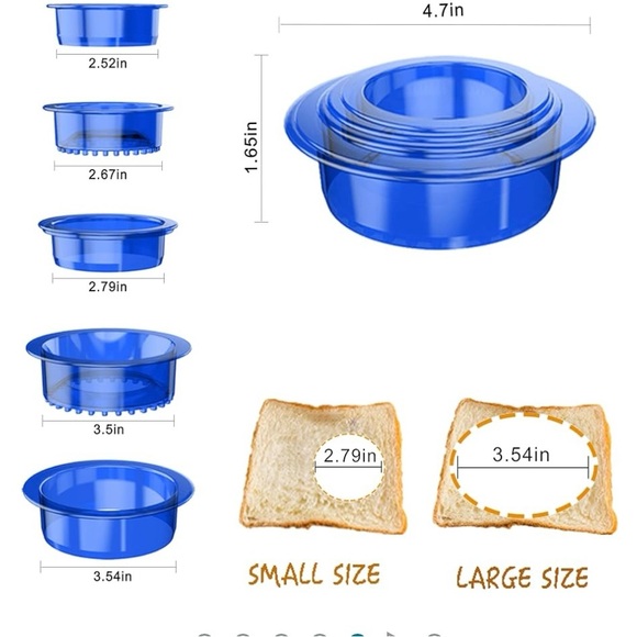 Sandwich mold Maker Sandwich Cutter Sealer for Bread Pancake Maker - Picture 4 of 4